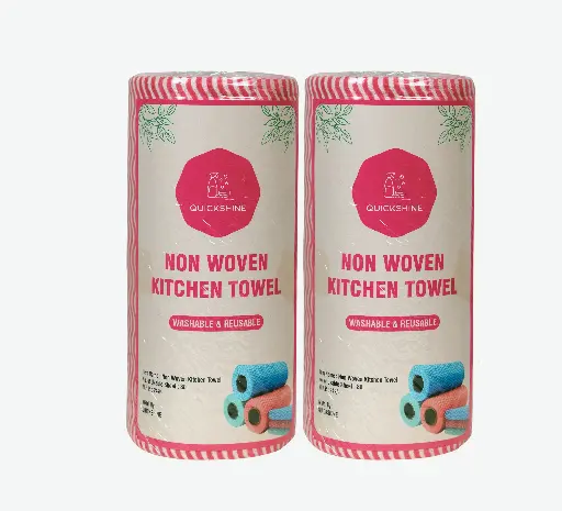 Premium Non Woven Kitchen Towel Pack of 02 | Kitchen Office | Daily Use High Quality Kitchen Towel